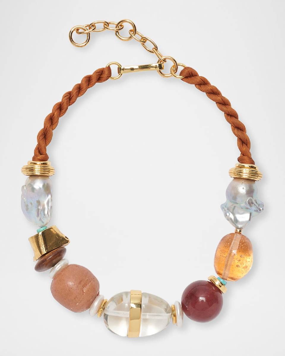 Glass Beach Necklace In Terra